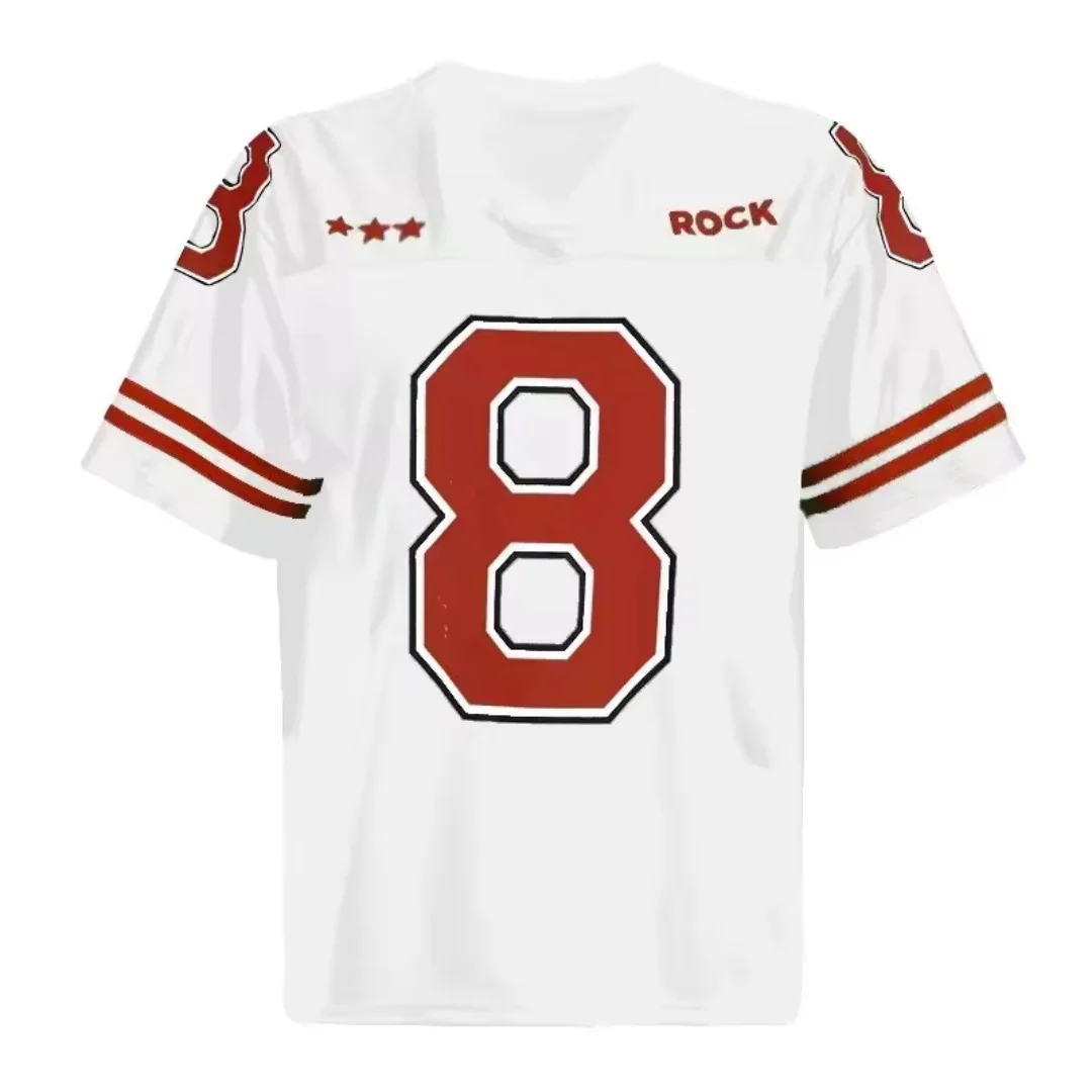 

American-style Printed Color Block Women's And Men's V-neck Short-sleeved Sporty Loose Casual Fashion Street Pullover T-shirt