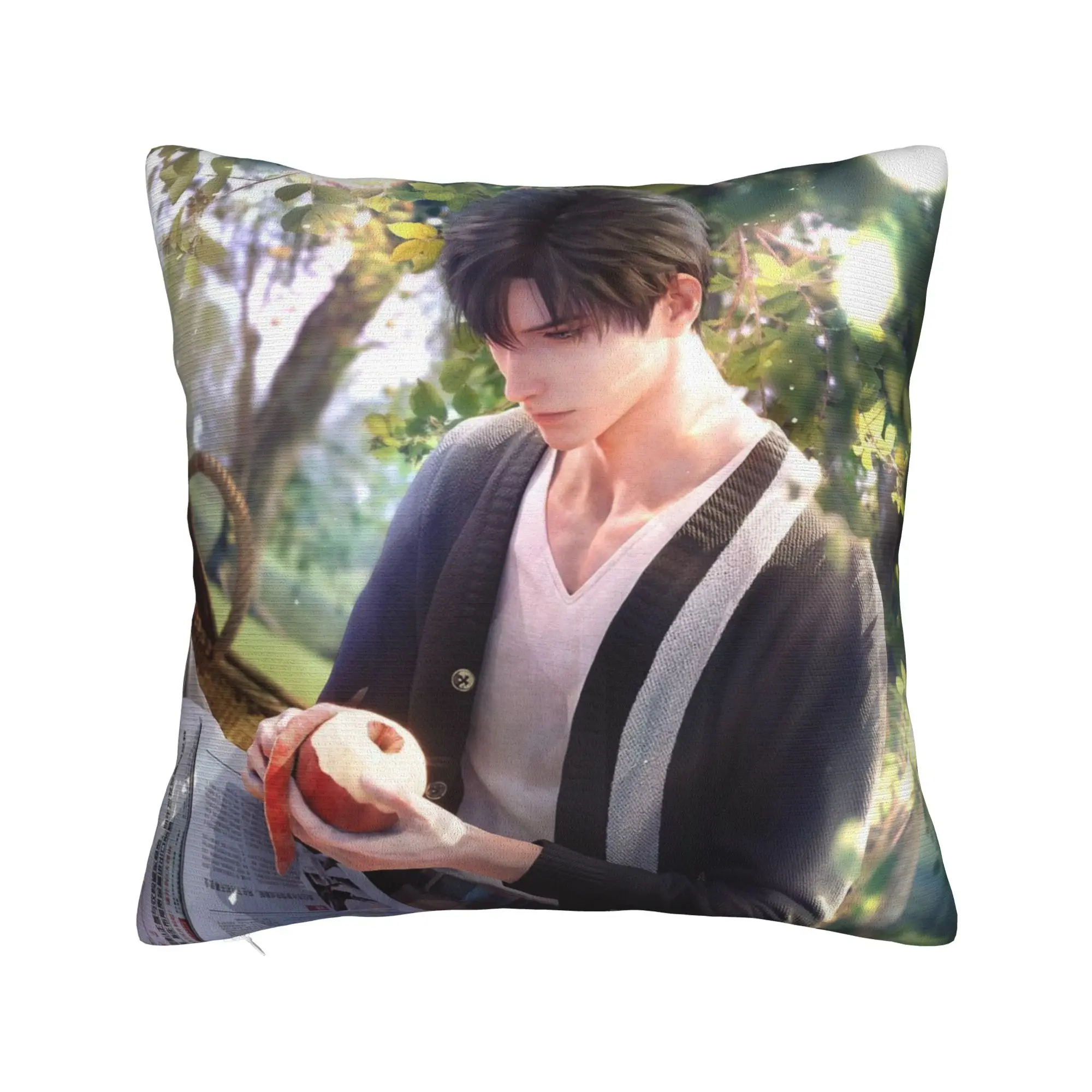 Cartoon Love and Deepspace Pillowcase Cushion Cover Decorative Xavier Zayne Rafayel Sylus Throw Pillow Case Cover Home 45X45cm
