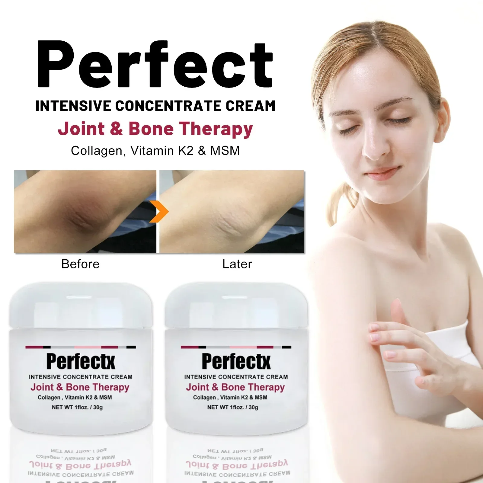 Crema ortopédica para aliviar el dolor de los huesos de las articulaciones, Corrector de Valgus, ungüentos para tratar los músculos de la rodilla, 50G