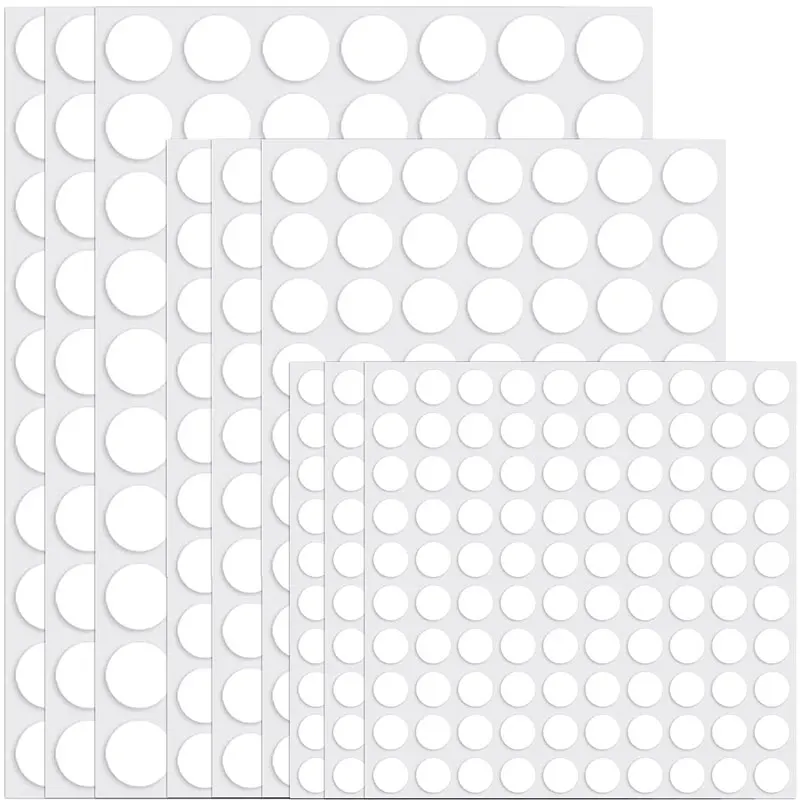 50-100Pcs Double Sided Adhesive Sticky Dot Stickers Removable Round Waterproof Sticky No Trace Sticky for Festival Decor 10-30MM