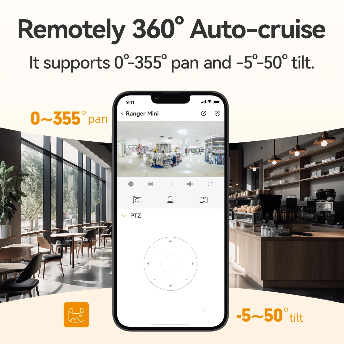 كاميرا IMOU Ranger Mini 3/5MP IP 360 °   كشف الإنسان مراقبة الطفل أمن الوطن للرؤية الليلية كاميرا مراقبة لاسلكية واي فاي