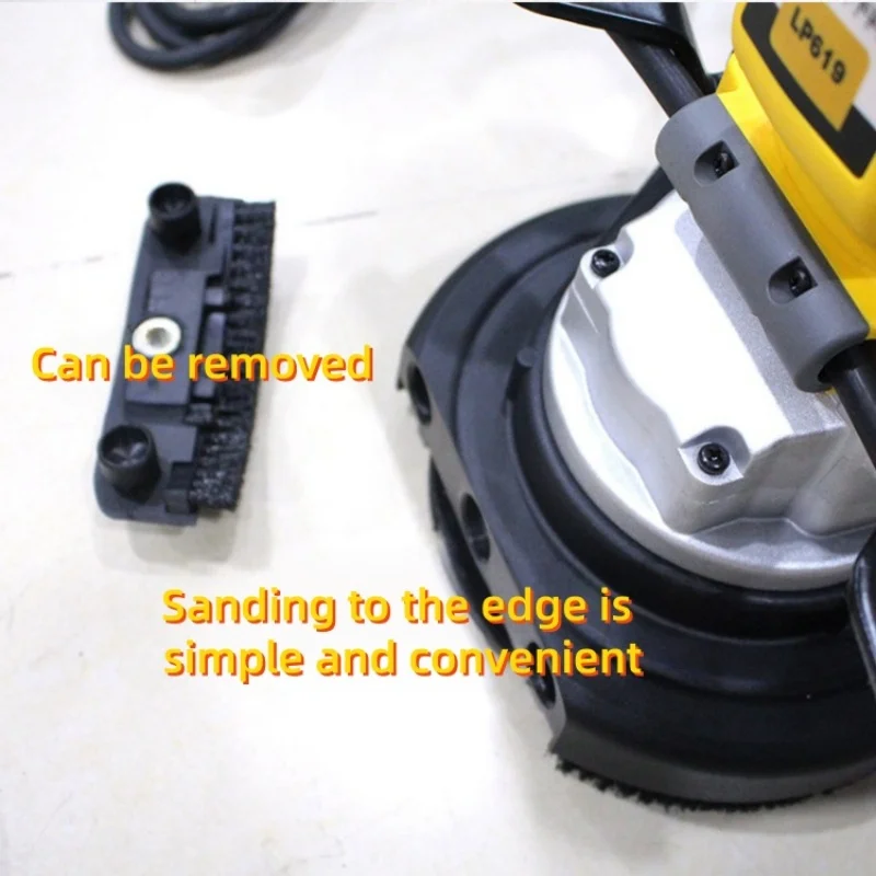 Hand Push Floor Edge Trimming Grinder Adjustable Height Handle Small Edge Polisher For Construction Cement Epoxy Floor Wall