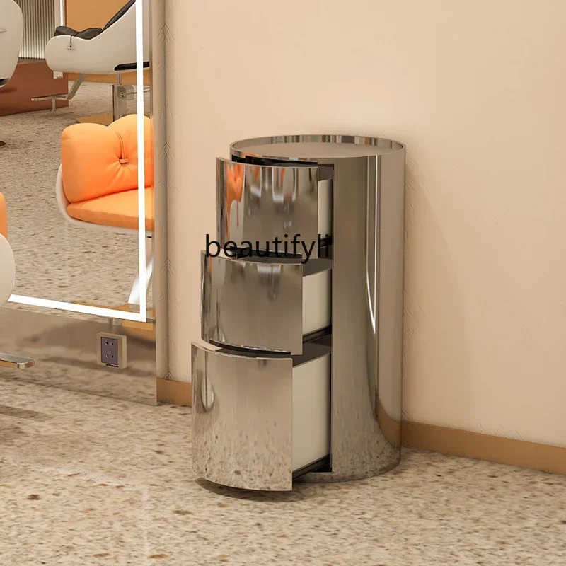 

z.hair tool cabinet, special storage for hair salon, stainless steel, tool table, rack, barber shop cabinet.