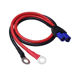 Cable de Terminal EC5 a junta tórica de 10AWG, Conector de Terminal de ojal macho a junta tórica, cargador RC ESC, accesorios de alimentación lateral para coche