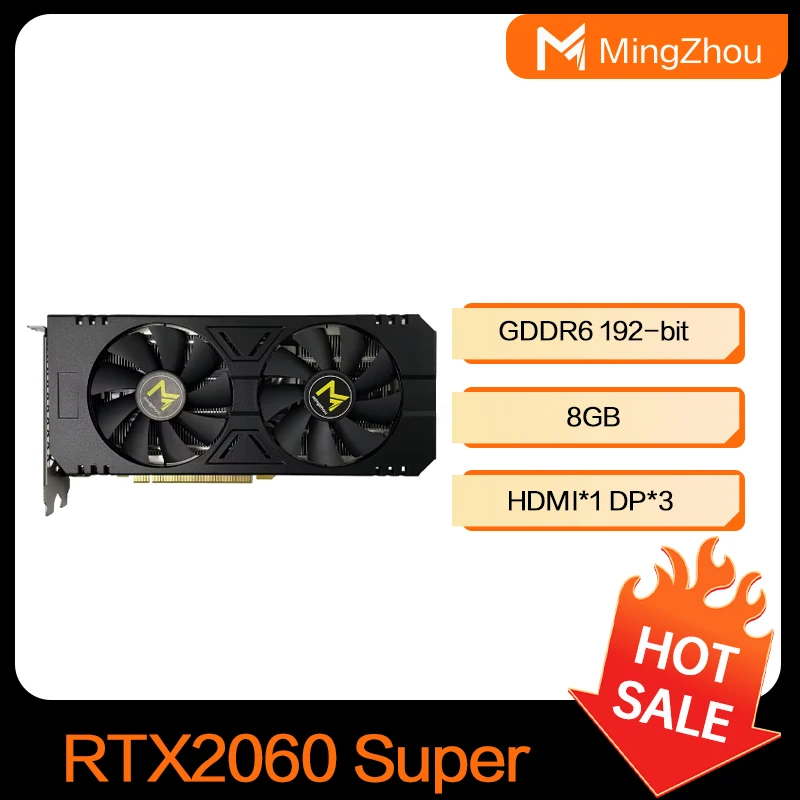 

RTX2060 Super 8GB GDDR6 192-bit Gaming GPU PC Desktop graphics performance exceeds RX6600XT8GB