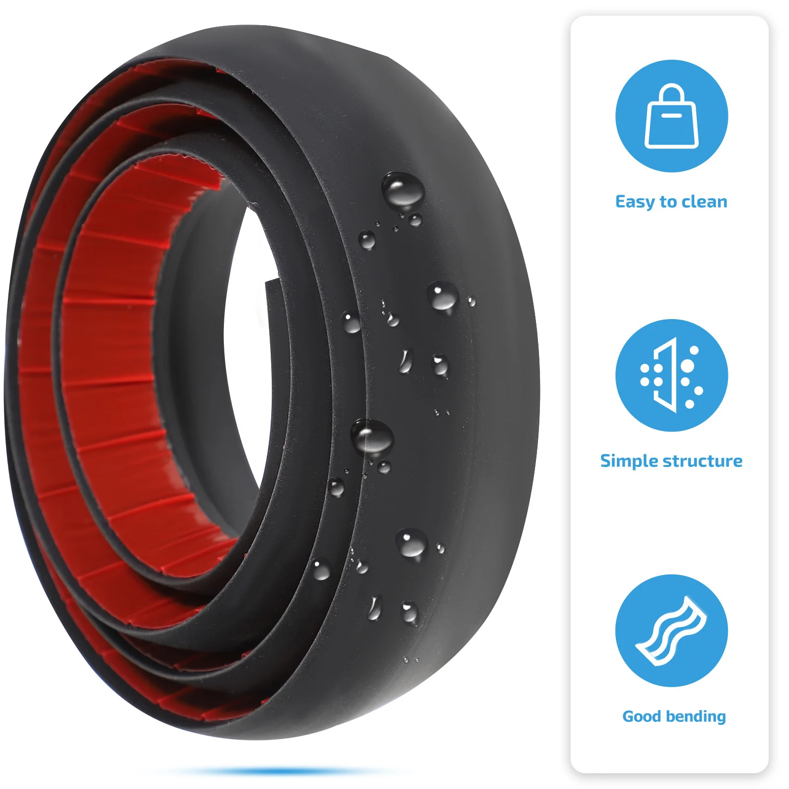 床の移行用ストリップ 自己粘着性 耐久性のあるPVCエッジトリム カーペットタイル床の移行用 ドアウェイ用の敷居