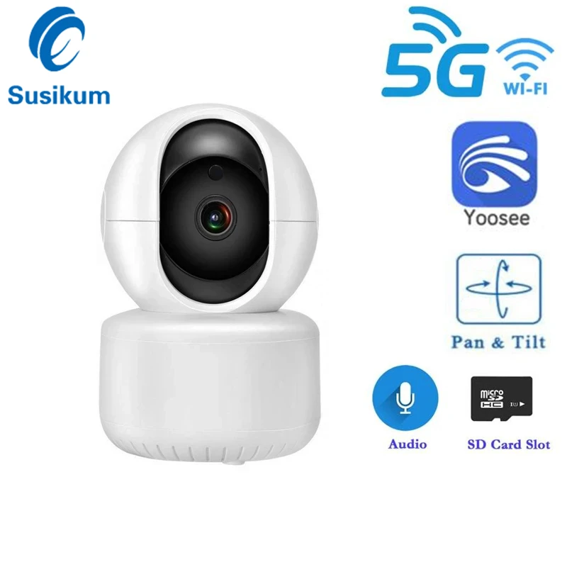 1080P 5G WIFI Camera Yoosee APP Two Way Audio Pan Tilt Security Protection Wireless MINI Smart Home Camera