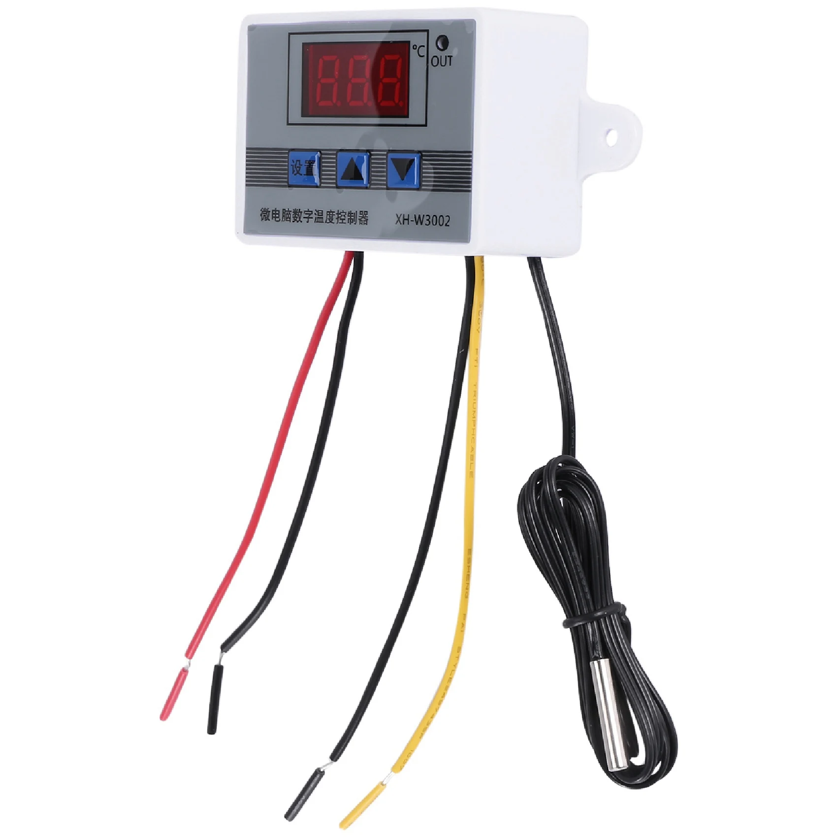 XH-W3002 220V Digital LED Temperature Controller 10A Thermostat Control Switch Probe with Waterproof Sensor W3002JAS