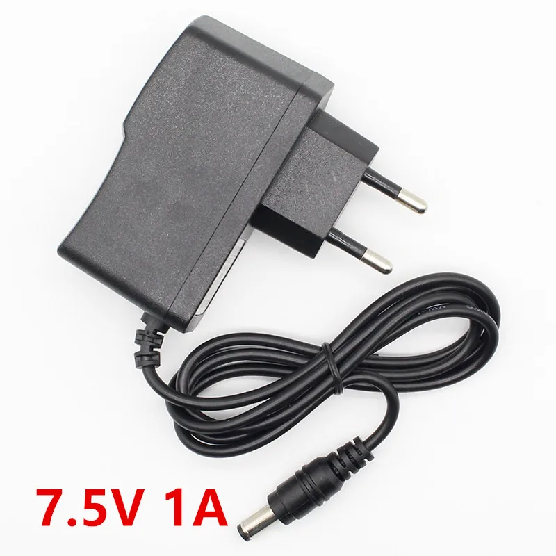 7.5V 1A High quality AC 100V-240V Converter Switching power adapter DC 7.5V 1A 1000mA Supply EU Plug DC 5.5mm x 2.1mm