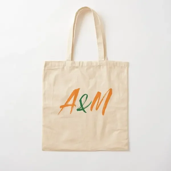 

Famu Florida Orange And Green A M Pride Canvas Bag Reusable Grocery Tote Foldable Travel Designer Fabric Ladies Shopper Unisex