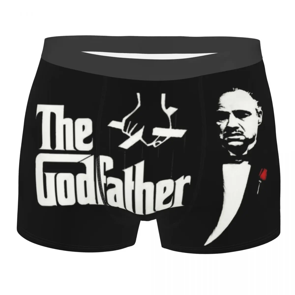 

Padrino The Godfather Underwear Men Breathbale Classic Gangster Movie Boxer Briefs Shorts Panties Soft Underpants For Male