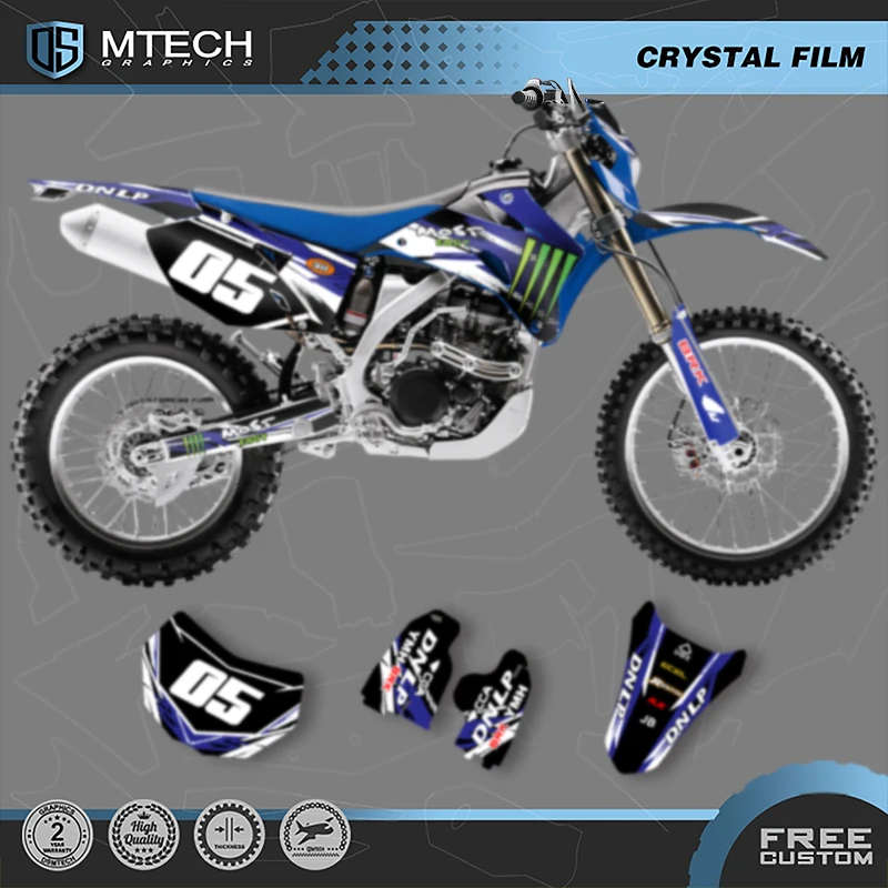 DSMTECH Motorcycle Graphics Decals Stickers Kits For Yamaha WR250F WRF250 2007- 2014 WR450F WRF450 2007-2011 007