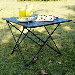 Portable Outdoor Durable Garden Picnic Barbecue Table Foldable Camping Table Furniture Aluminum Alloy Computer Table