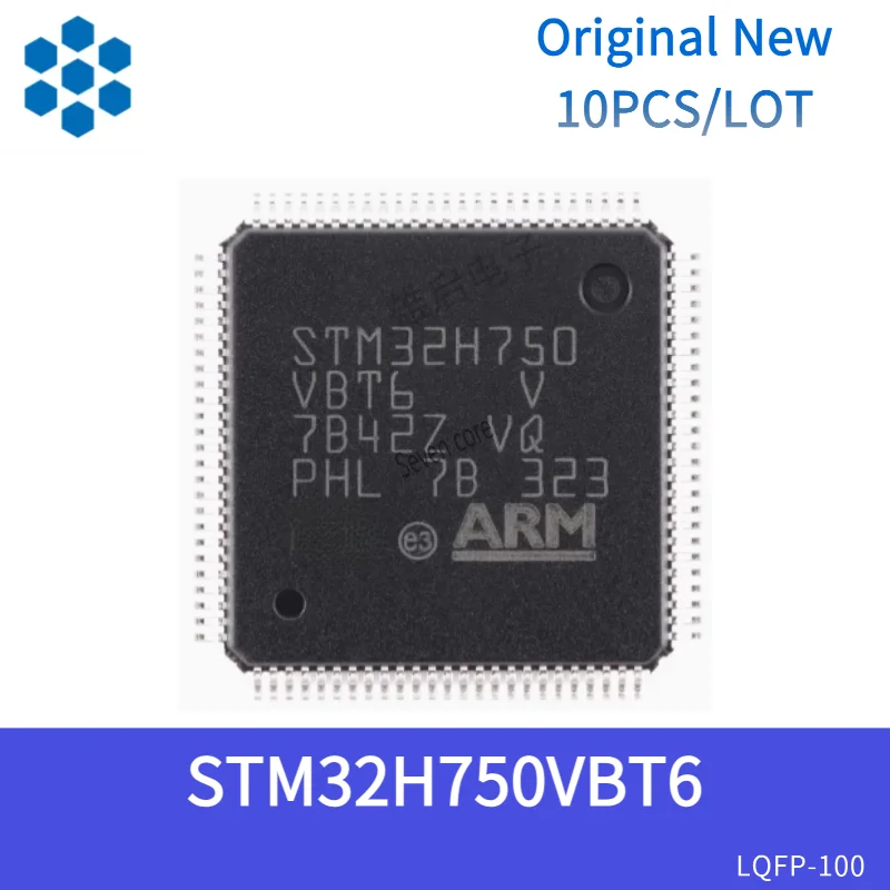 

Original New 10pcs/lot STM32H750VBT6 LQFP-100 ARM Cortex-M7 32-bit Microcontroller -MCU