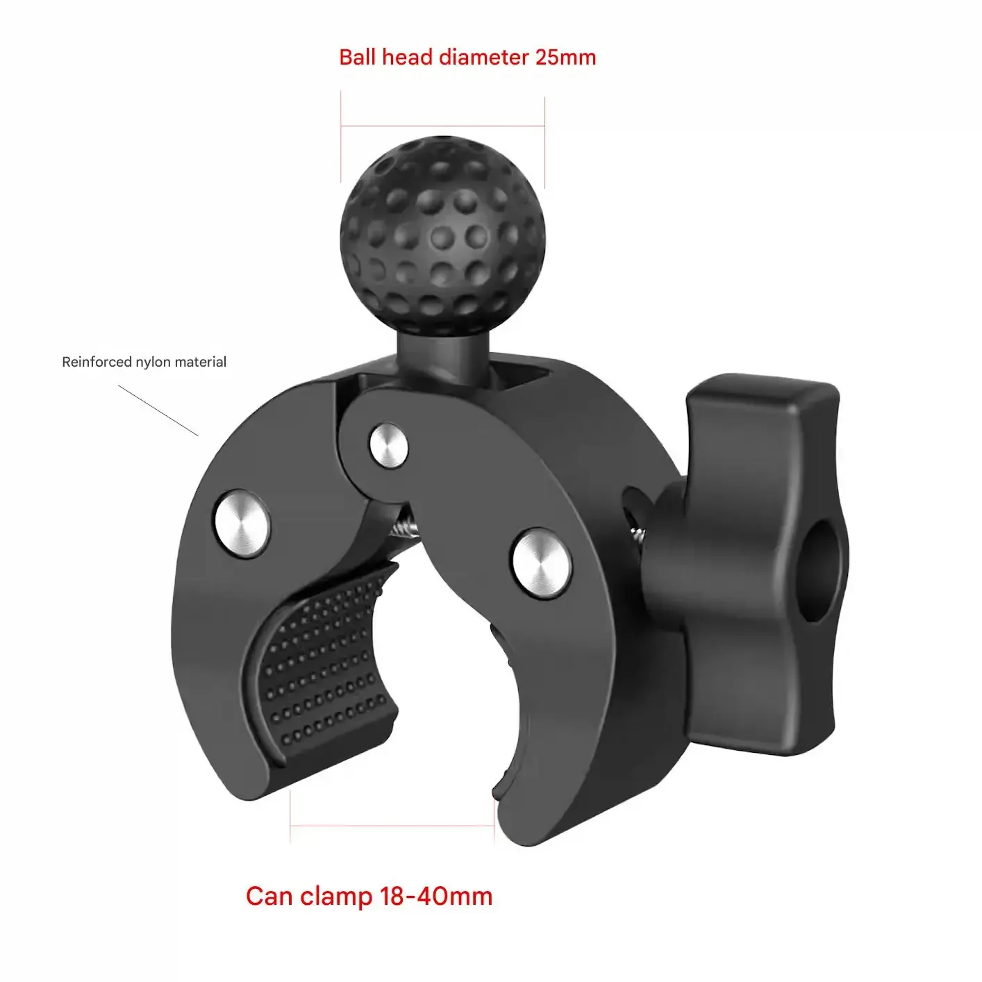 Radfahren Motorrad Clip Quick Release Magic Arm 360 ° Superklemme aus Aluminiumlegierung für Kamera GoPro Action Kamera