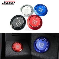 JOGON Car Start Stop Push Button Engine Ignition Switch Protective Sticker For Ford F150 Focus Kuga Fiesta Ecosport Interior