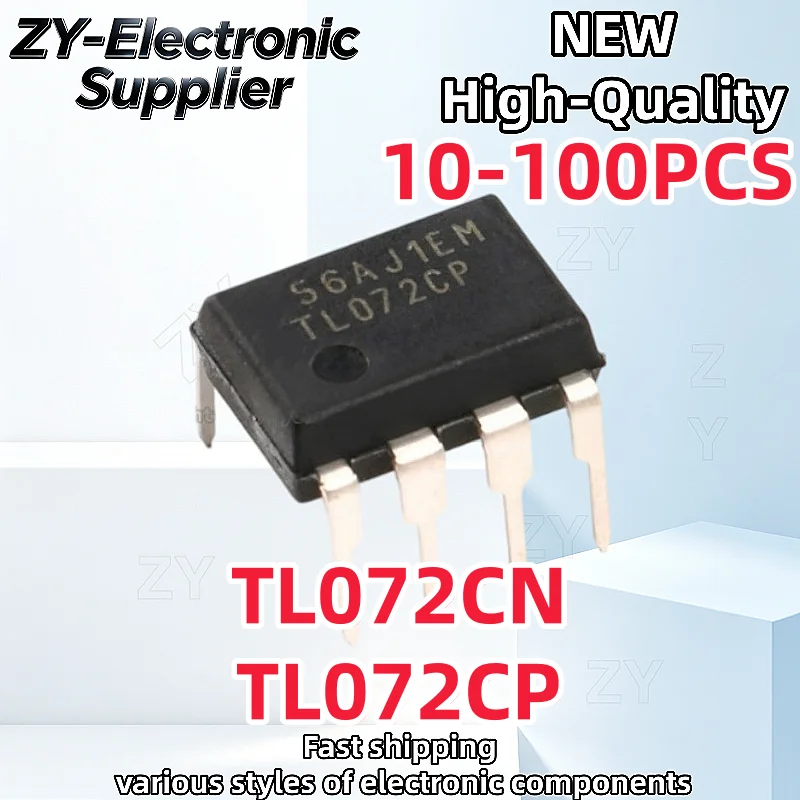 10-50-100Pcs Brand New TL072CN TL072 TL072C TL072CP DIP8 Best Quality In Stock