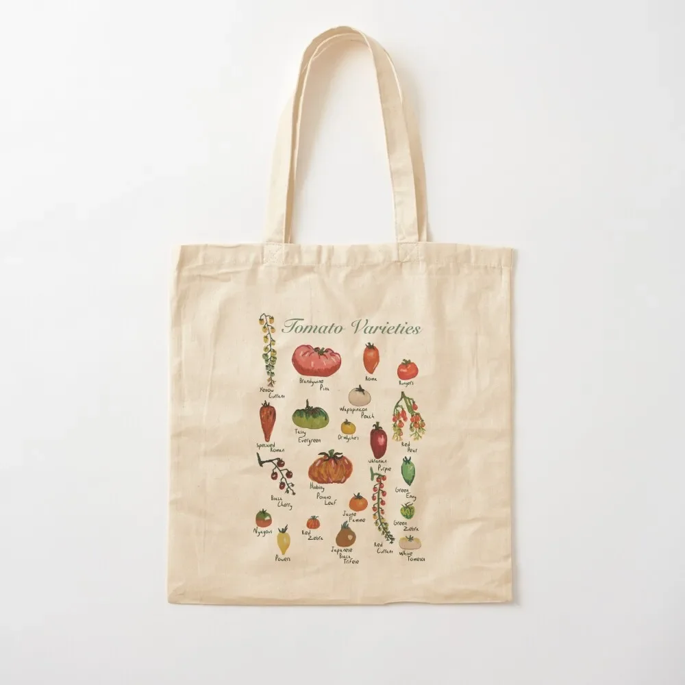 

Tomato Varieties Spread Tote Bag cute pouch bag Woman shopper bag cute tote