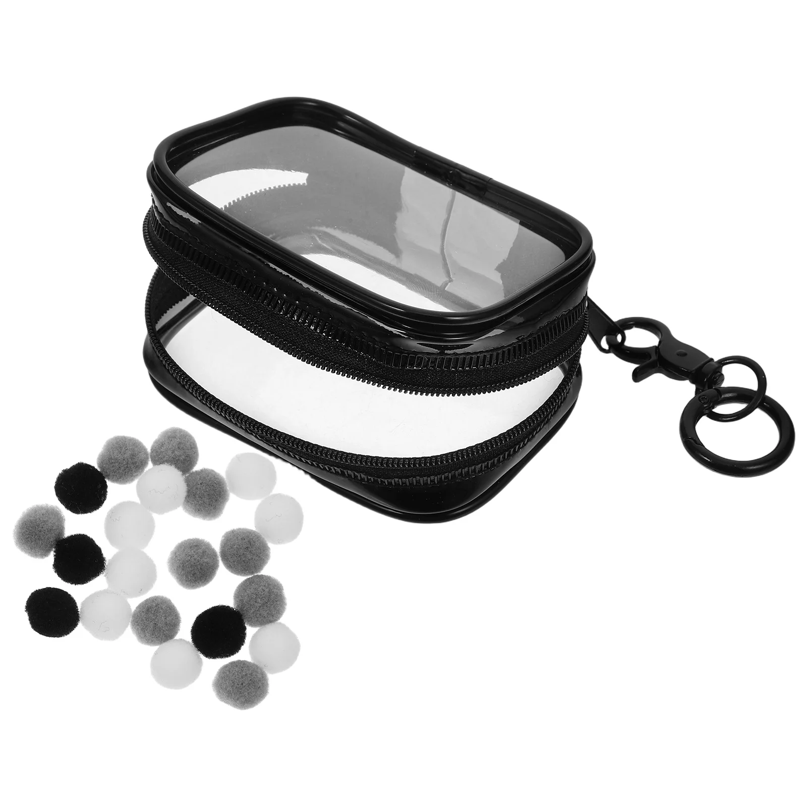 

Mini Bag Clear PVC Carrier Storage Bags Figure Display Case Hanging Transparent Container Portable