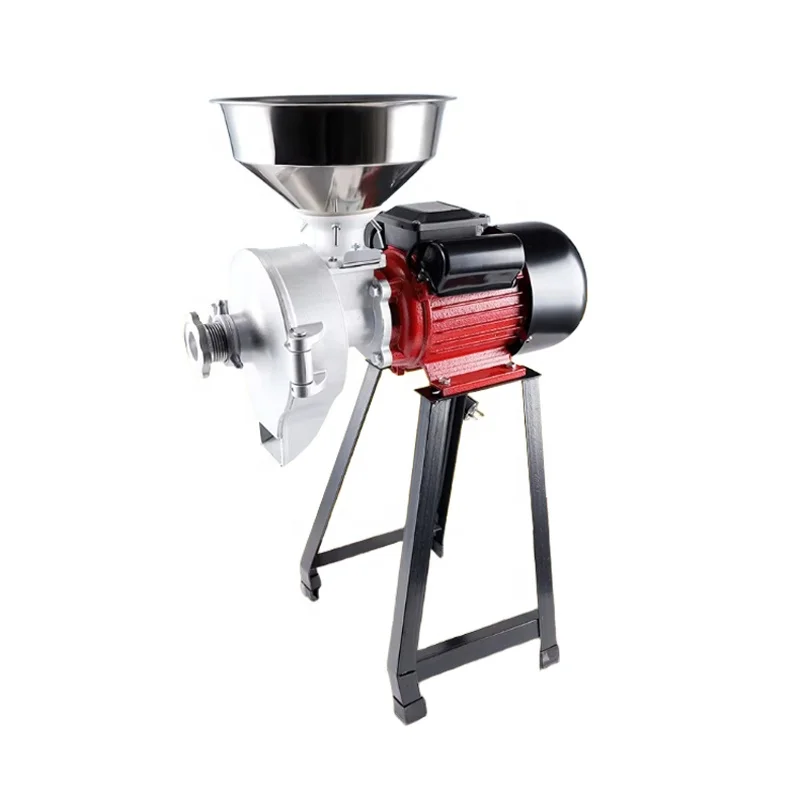 Heavy Duty Commercial Grain Grinder Multi-function Wet Dry Crusher for Chili Black Pepper Maize Wheat