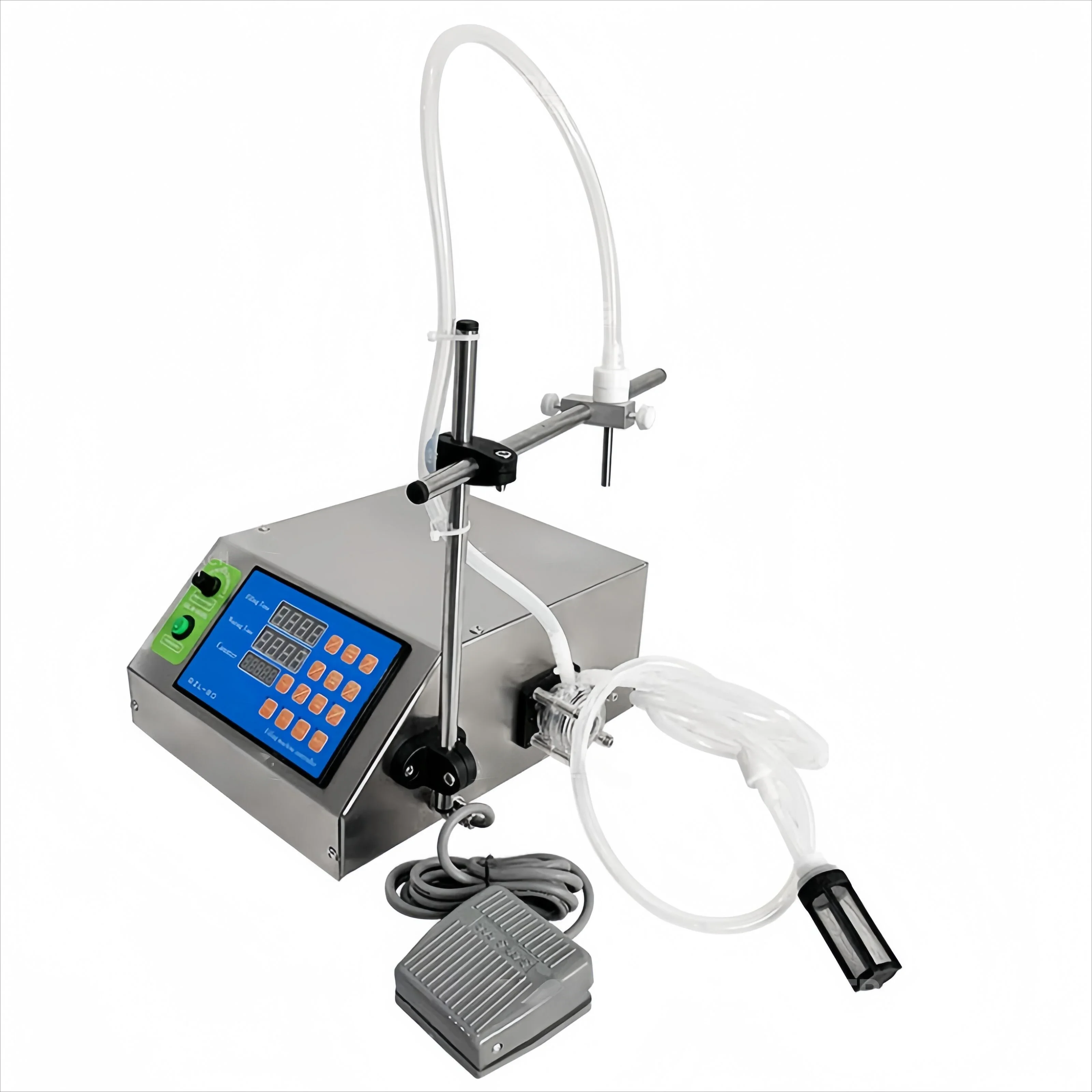 Máquina de llenado de bomba peristáltica de un solo boquilla CE RoHs, máquina de llenado de líquidos electrónicos GZL-50, llenador de Perfume