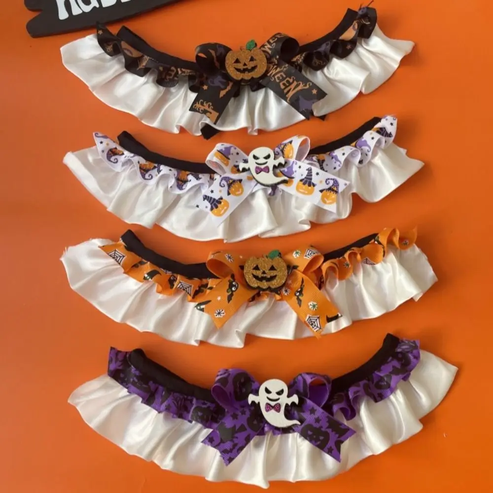 Collier de Citrouille Confortable et Créatif pour Animal de Compagnie, Écharpe Réglable et Mignonne pour Chat et Chien, Bavoir pour Halloween