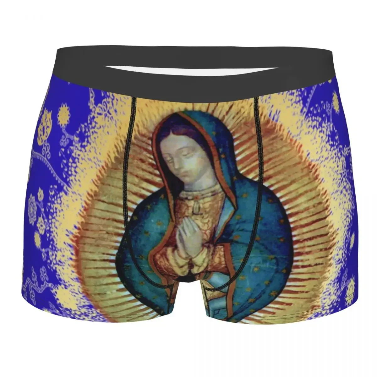 Cool Our Lady Of Guadalupe Mexican Virgin Mary Mexico Tilma Bokserki Majtki Męskie majtki Wygodne majtki Bielizna