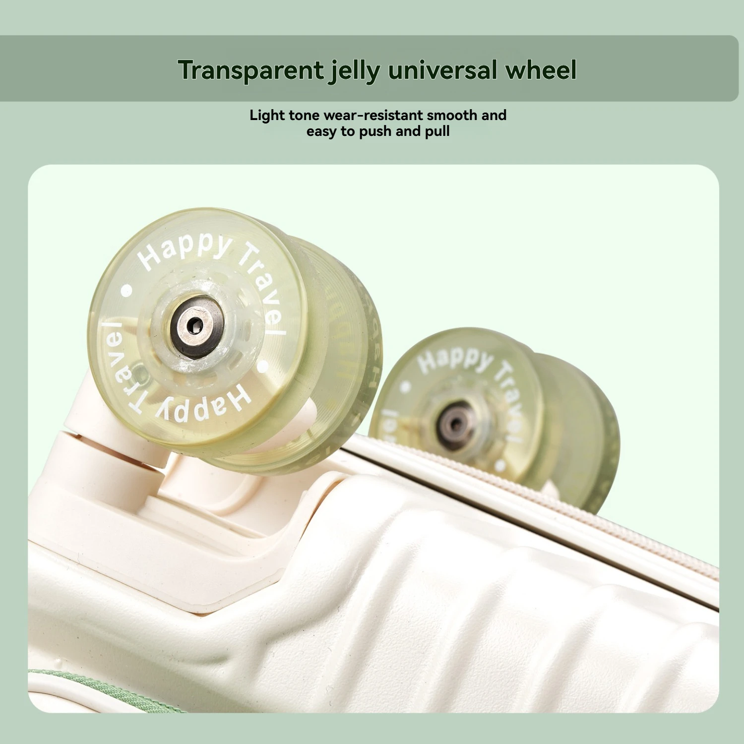 1-teiliges Set aus einem Reisekoffer mit Frontöffnung und Gummireifen, einem Trolley-Koffer mit einer 5 cm dicken, erweiterbaren Zwischenschicht, einem Ledergriff, einer Reisetasche mit Handyhalterung, einem zusammenklappbaren Getränkehalter, einer seitlichen Hakenfunktion und einem Zollschloss, geeignet für Strandurlaube und längere Reisen. – Detail 11