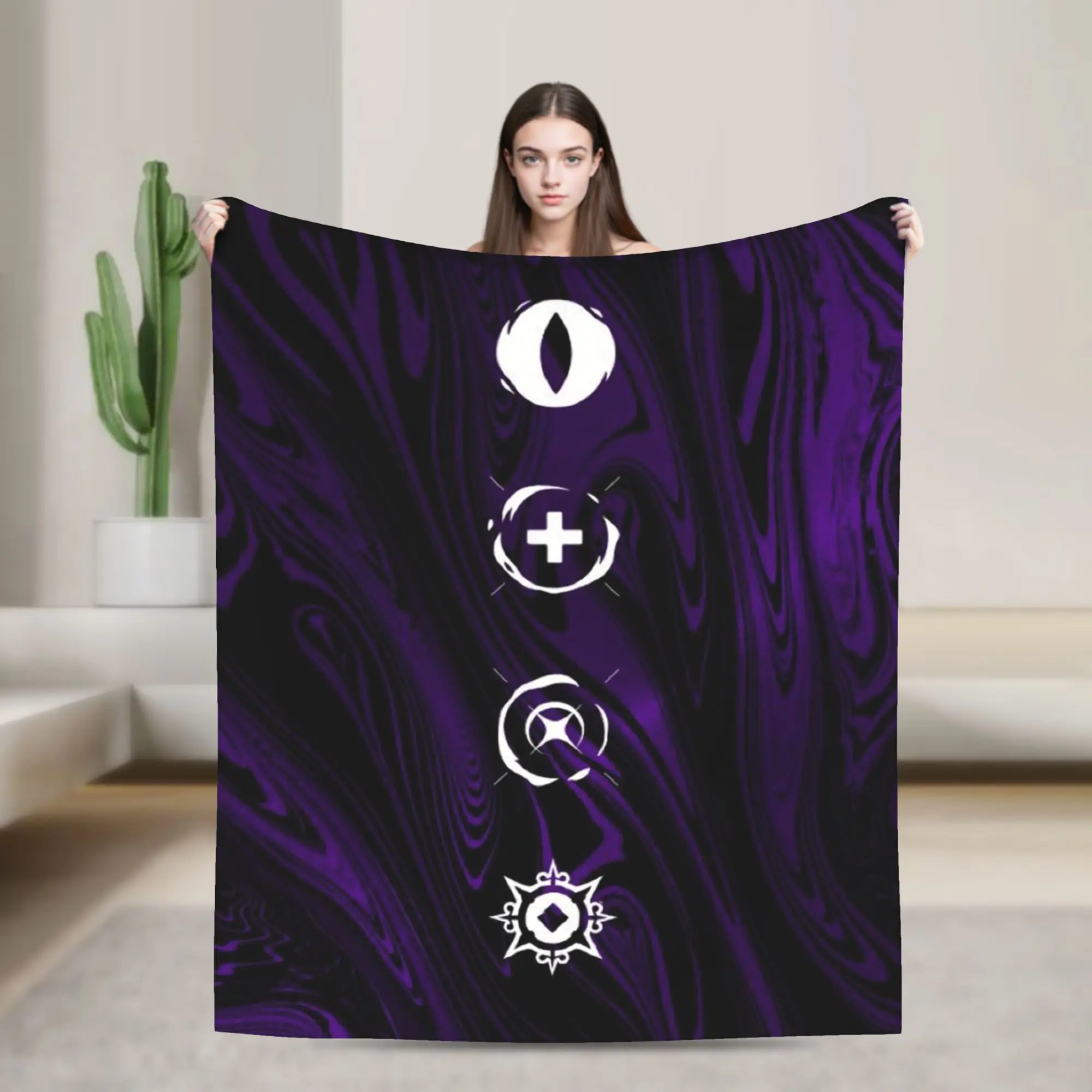 Reyna Valorant Super Soft Blanket  Child Plush Throw Blanket Funny Couch Chair Flannel Bedspread Sofa Bed Cover
