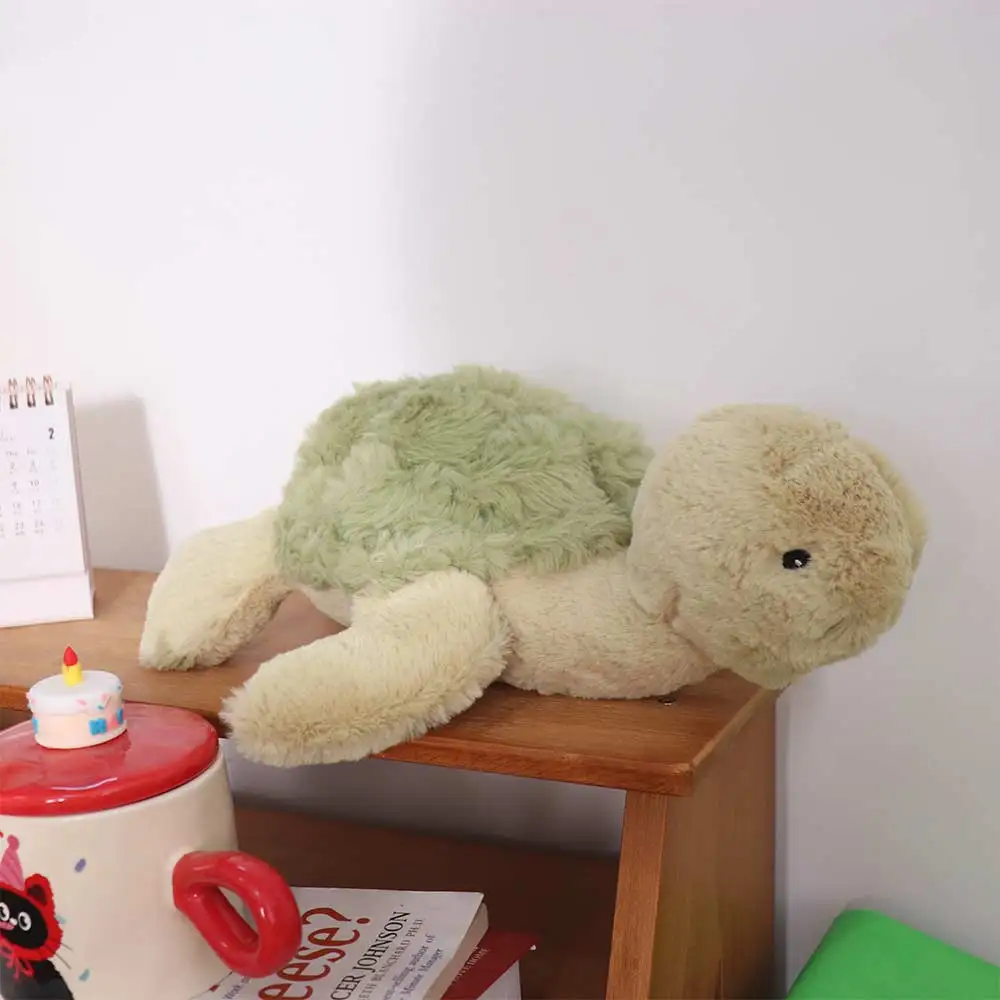 

Морское животное, зеленая черепаха, пушистая коллекция, морская черепаха, мягкая кукла, мягкая милая подушка с морской черепахой, день рождения, Рождество