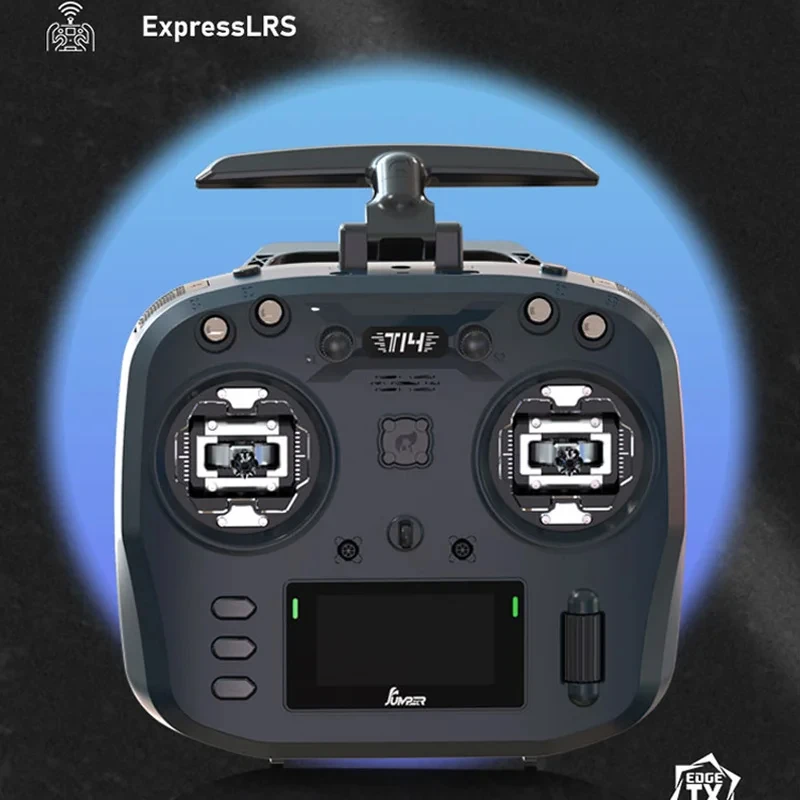 ジャンパー T14 2.4Ghz/915Mhz 1W ELRS リモートコントロール CNC ホールセンサージンバル 双方向折りたたみ式アンテナ OLED ディスプレイ RC ドローン