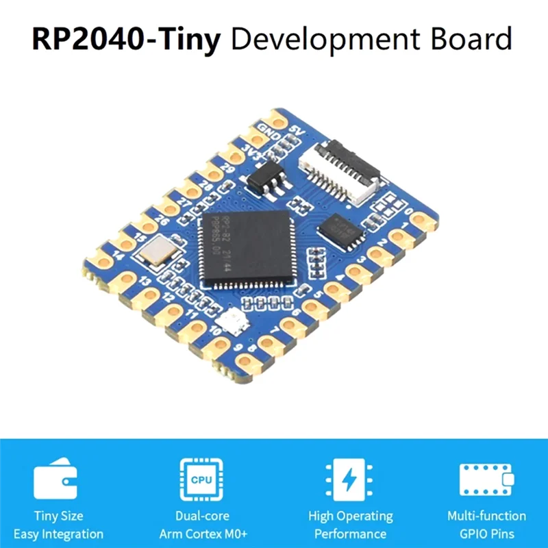 

DN-For Raspberry Pi Pico RP2040-Tiny Development Board On-Board With RP2040 Chip USB Port Durable Easy To Use