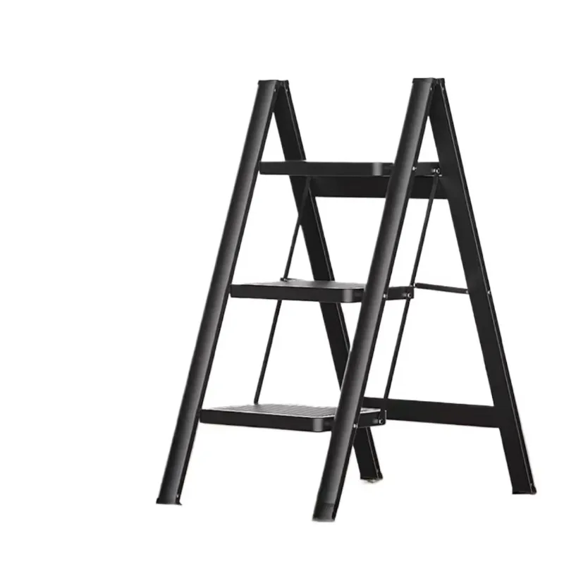 Durable Household Indoor Thickened Herringbone Ladder, Multifunctional Folding & Telescopic Ladder Stool