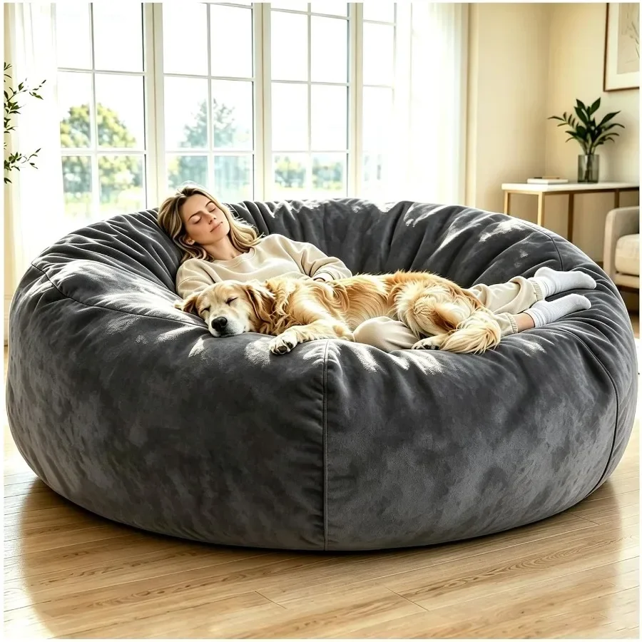 Large Bean Bag Chair for Adults Memory Foam Furniture