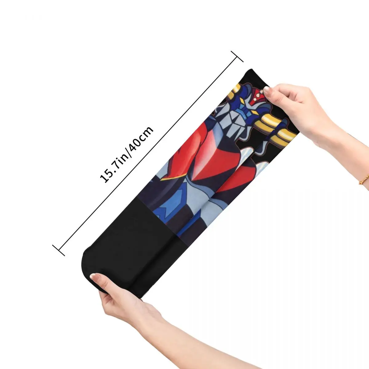 Men Sport UFO Robot Grendizer Goldrake Socks Cotton Funny Woman Sock