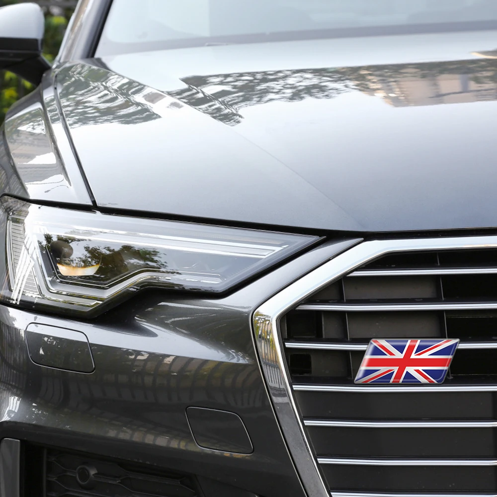 자동차 전면 그릴 배지 바디 트렁크 스티커 장식, 네덜란드, 이탈리아, 스페인, 스웨덴, 프랑스, 독일, 러시아, 폴란드, 캐나다, 영국 국기