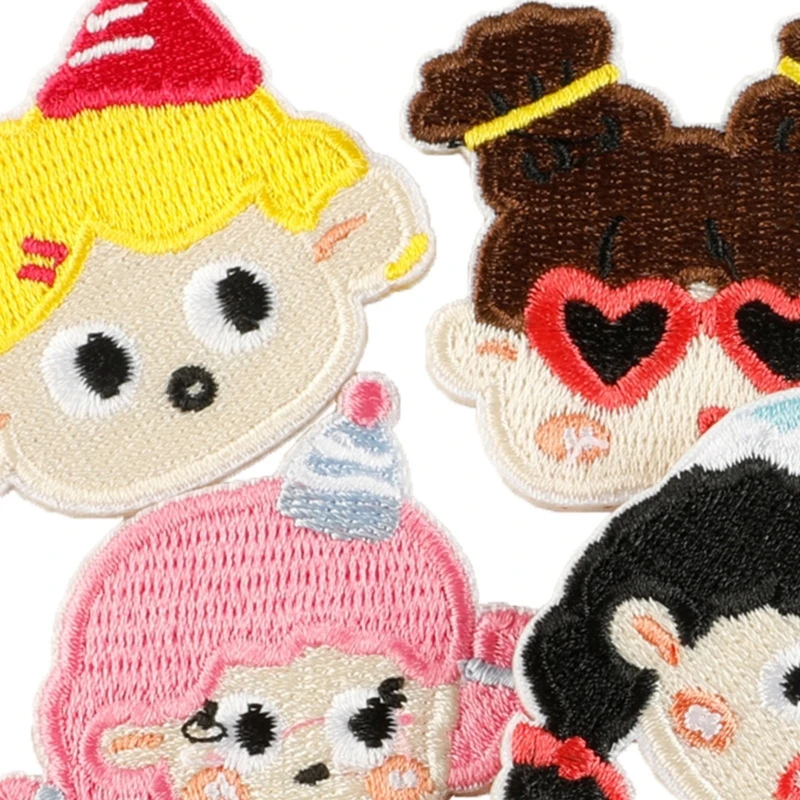 

10PCS Child Safe Fabric Decorations Easy Apply DIY Fashion Accessories Y166