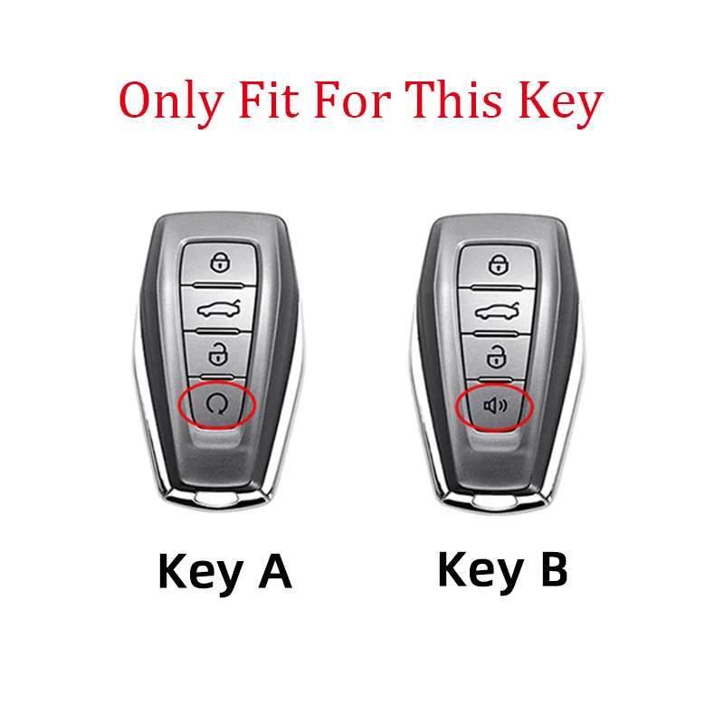 Alloy Car Remote Key Case Cover Shell For Geely Coolray 2019-2020 Atlas Boyue NL3 Emgrand X7 EX7 SUV GT GC9 Borui Accessories