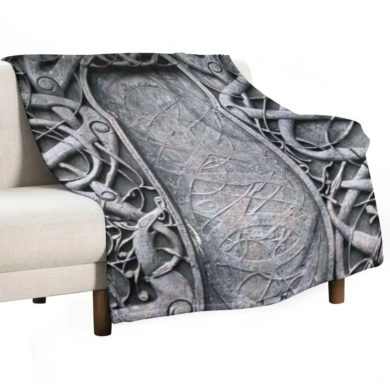 

Urnes Stave Carving Throw Blanket Luxury Giant Sofa Blankets