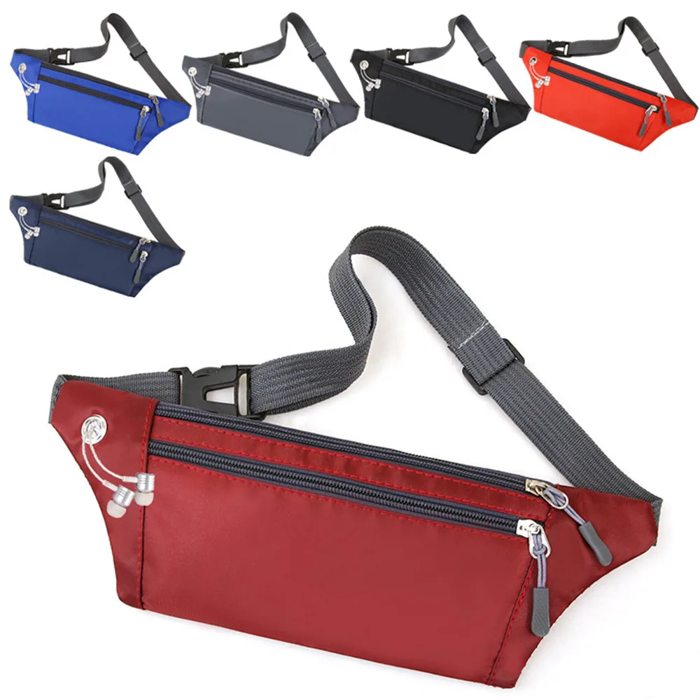Riñonera de deporte al aire libre para hombre y mujer, bolso cruzado a la moda, resistente al agua, para el pecho, para teléfono