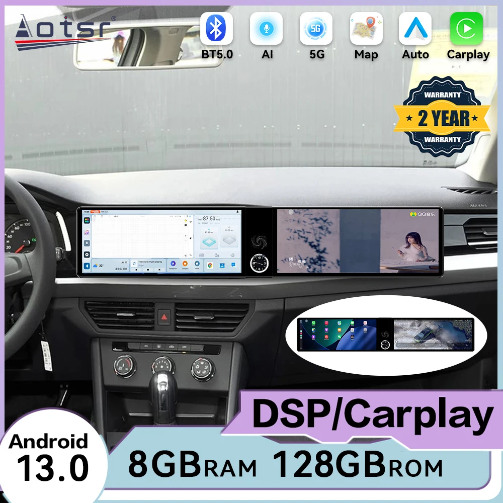 For VW Volkswagen Bora 2019~2022 Android AUTO Carplay Car Radio Multimedia Player GPS Navigation Video Stereo Receiver Head Unit