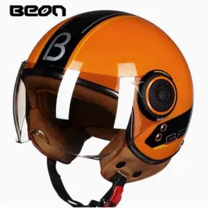 Motorrad Beon-Capacete für Männer und Frauen, 3/4 offenes Gesicht, Retro, Elektrofahrrad, Roller, ABS-Shell, Moto, M-XL 8 Hauptverkaufs -Vintage -Helm - №2