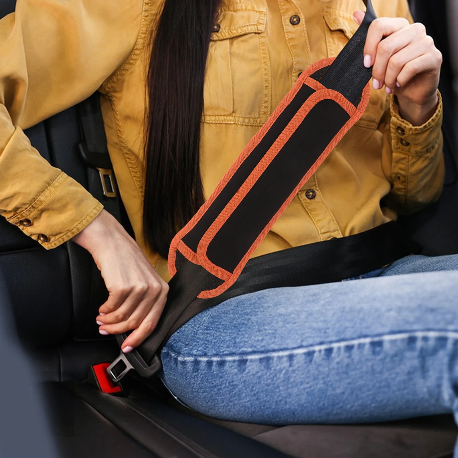 

2Pcs Universal Shoulder Pad Detachable Soft Breathable Cushion Non-Slip Thick Padded Strap for Backpack Bags Hiking Travel