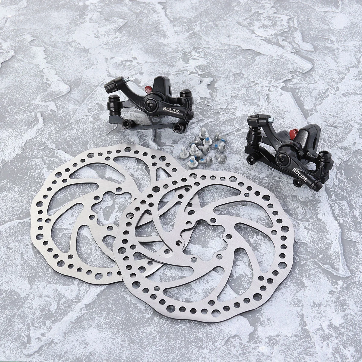 Adjustable Bike Disc Brake Rear Disc Rotor Brake Kit with 2 Brakes for Mountain Mountain Bike Rear Disc Brake