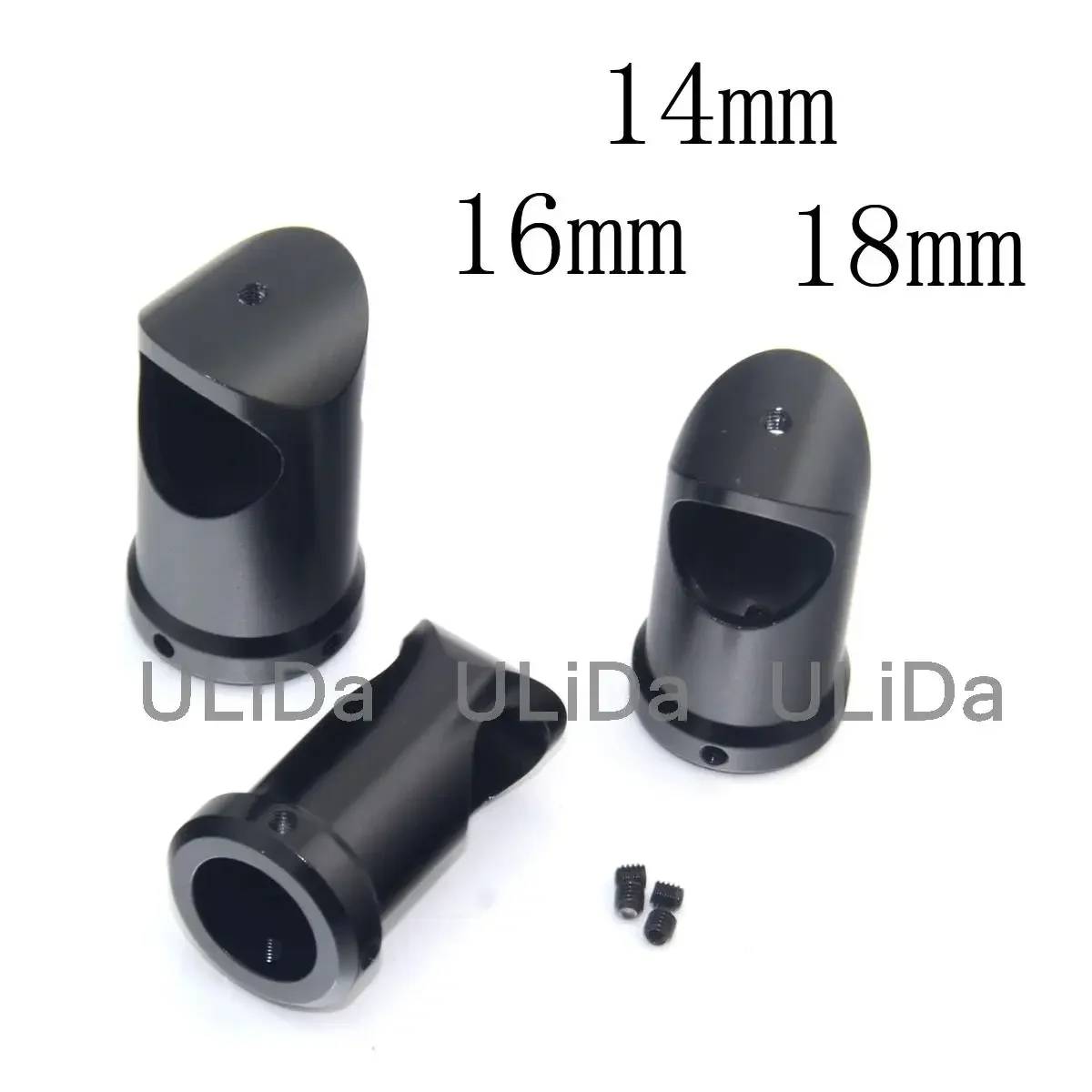 2 pièces CNC en aluminium 14mm 16mm 18mm joint à 3 voies train d'atterrissage connecteur antidérapant pièces trois maillons pour bricolage FPV Drones Multicopter