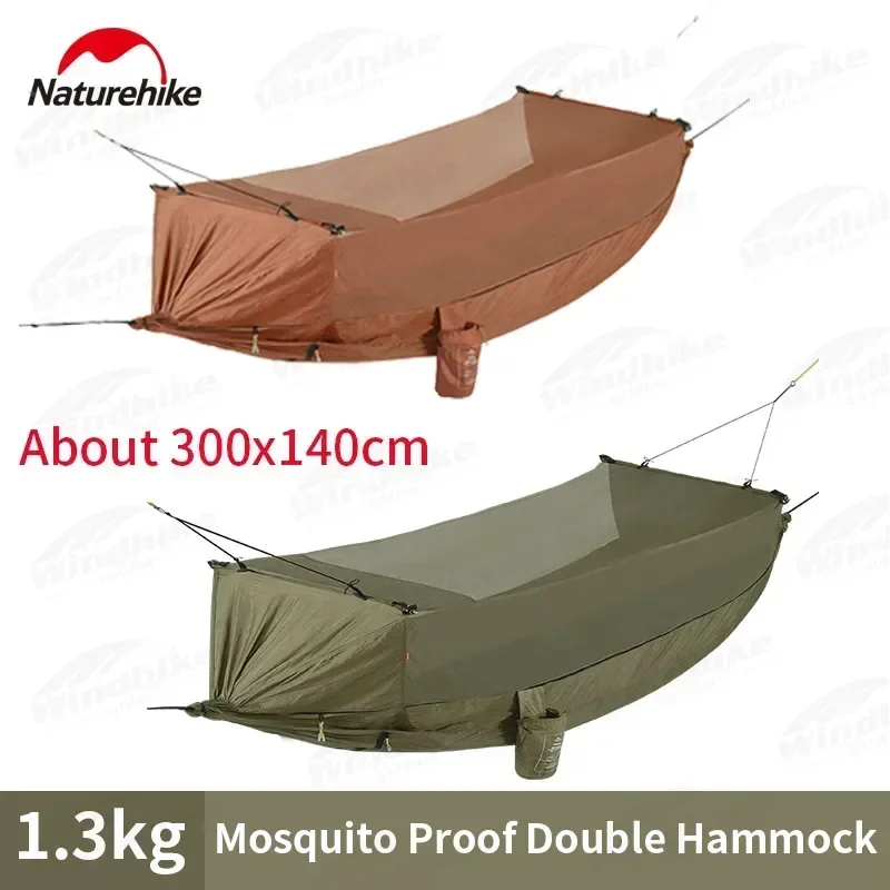 

Naturehike Hammock Tent Hanging Bed Sleeping Hammock With Mosquito Net 1 Person Outdoor Camping Ultralight 1.3kg Bearing 200kg