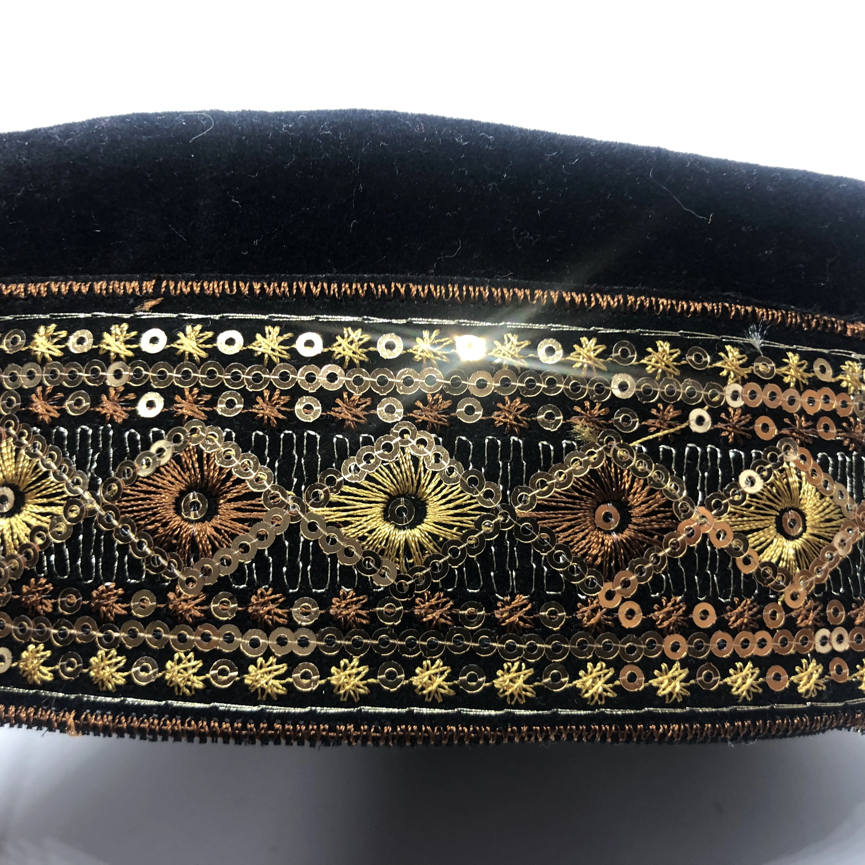 Berretti musulmani per uomo abbigliamento prodotti tasse turchia spedizione gratuita preghiera cappello da barca malese Kippa islamico Kufi Topi paillettes 03263