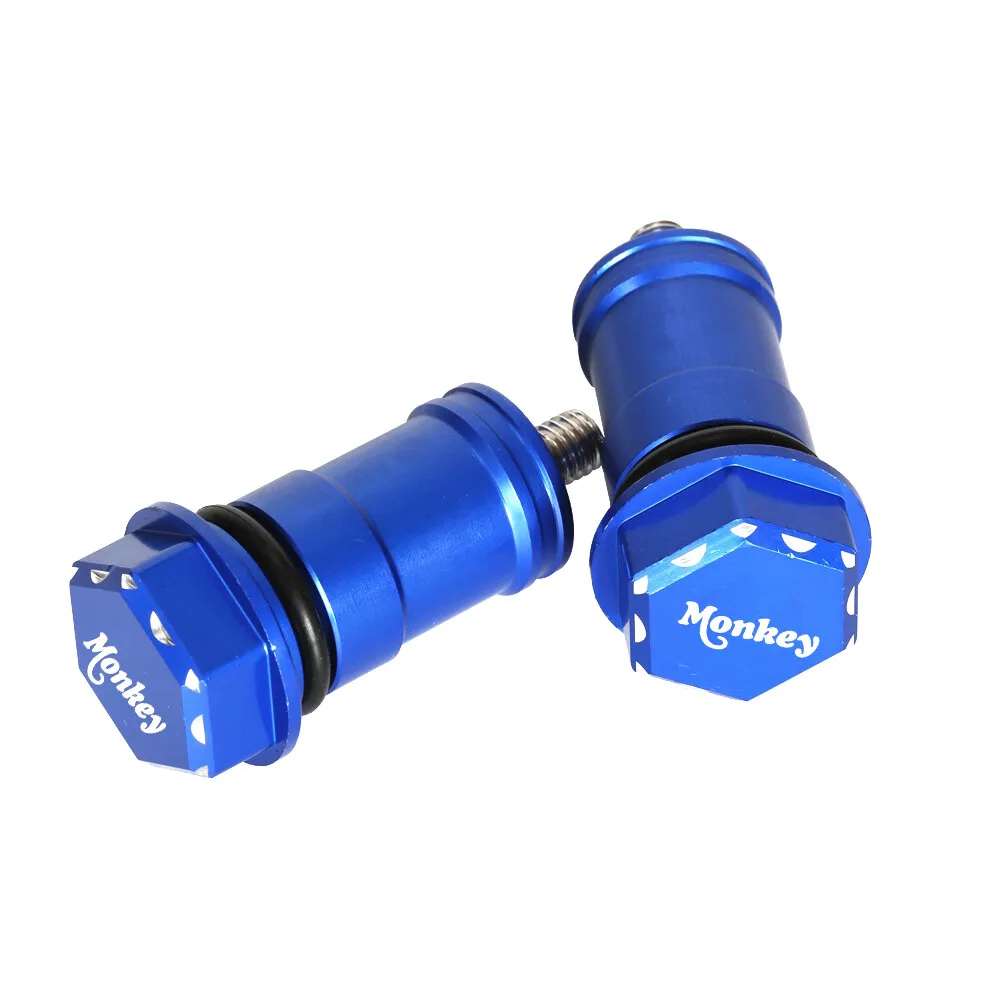 Monkey Logo Hex Seat Bolts Seat Aluminum Screws Frame Cap For Honda Monkey 125 2018-2025 Modification Decoration Accessories