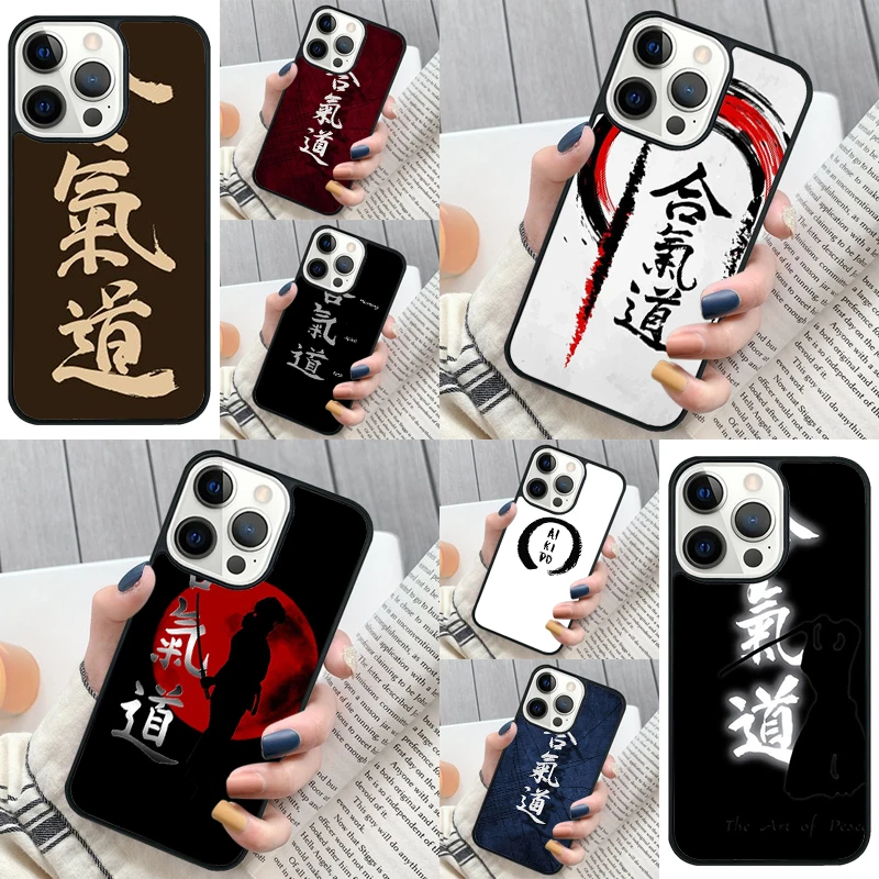 Japan Martial Aikido Phone Case Cover for iPhone 16 12 mini 11 13 14 15 Pro Max SE 2020 for Apple 7 8 Plus Coque