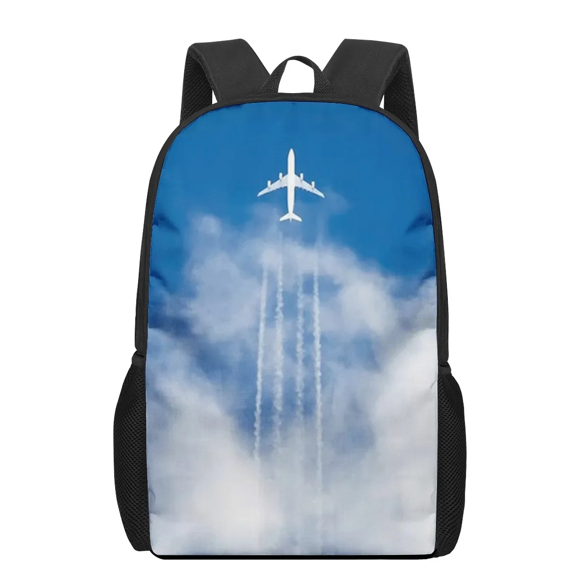 Sacs d'école College Sky Art pour garçons et filles, sacs à dos créatifs pour étudiants, sacs à dos décontractés pour enfants, sac de livre pour adolescents, 03